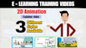 create animated explainer elearning course video and training video