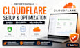 setup cloudflare SSL, CDN, dns, caching and website security