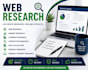 do professional web research and internet research