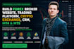 build a forex broker website, crypto trading platform, CRM, mt4 and mt5