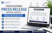 write professional press releases for media coverage and news outlets