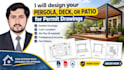 design your pergola, deck or patio drawings for permit