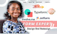 build involve me, typeform, forminator, wpforms, cognito, formidable, jotform