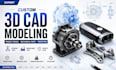 design 3d cad models for product design, 3d printing and manufacturing