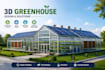 create 3d greenhouse, solar panel, cool pad, hydroponic lightning, irrigation