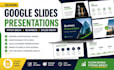 design google slides redesign, pitch deck, business presentation and sales deck