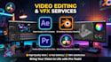 do video editing and custom motion graphics animations