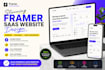 design a professional framer website for your saas or startup responsive website