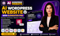 design, redesign ai wordpress website  with elementor pro