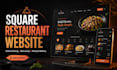 create restaurant square website design or square online ordering store