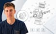 assembly instruction drawing, exploded view, technical illustration cad pro