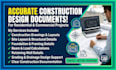 design construction drawings, site layouts, structural details calculations