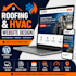 design a roofing and hvac company wordpress website