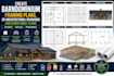 draw barndominium framing plans, 2d architectural drawing and structural drawing