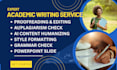 do expert academic writer service, book editing, proofreading, powerpoint slide