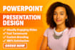 create powerpoint design, business presentation slides, google slides, keynote