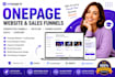 setup onepage website, perspective funnels heyflow, funnelcockpit easy2 copecart