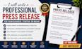 write and distribute a professional press release for your business