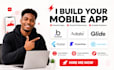 build bubble adalo glide flutter flutterflow react native mobile app development