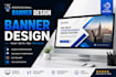 design clean and modern banners