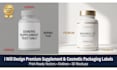 design supplement label, cosmetic label, product label