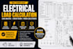 perform electrical load calculation, circuit design, power load estimation