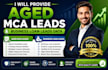 provide aged mca leads, business loan leads data