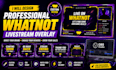 design a professional whatnot livestream overlay