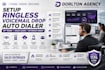 setup ringless voicemail drop auto dialer sip trunk sales leads, outreach agent