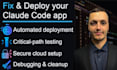 fix and deploy your claude code built web app