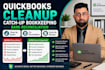 clean up and reconcile your quickbooks online books