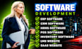 develop, build erp, crm, hrm, pos, inventory and school management software