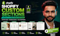 create custom shopify liquid sections