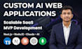 develop a scalable saas mvp using nextjs and ai