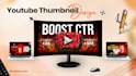 design creative youtube thumbnail