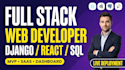 build a fullstack web app using django react and postgresql