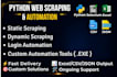 do python web scraping and web automation