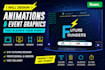 create motion graphics, animations and animated backdrops
