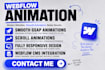 design a modern webflow website with gsap and scroll animations
