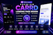 build a professional carrd landing page