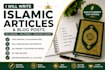write SEO friendly islamic articles and blog posts