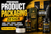 design product packaging and label for cosmetic