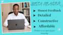 be your professional beta reader with honest manuscript feedback