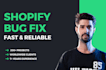 fix shopify bugs, theme issues and errors