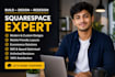 build squarespace website design squarespace website redesign squarespace desig