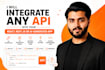 integrate any apis and fix bugs in your react and python web app
