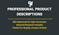 write compelling and SEO optimized product descriptions