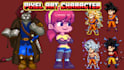 create 2d pixel art character 8 bit 16 bit pixel tilesets background environment