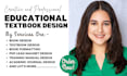 design and format educational textbook workbook user guide curriculum plan