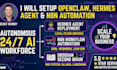 setup openclaw hermes agent n8n automation and obsidian second brain